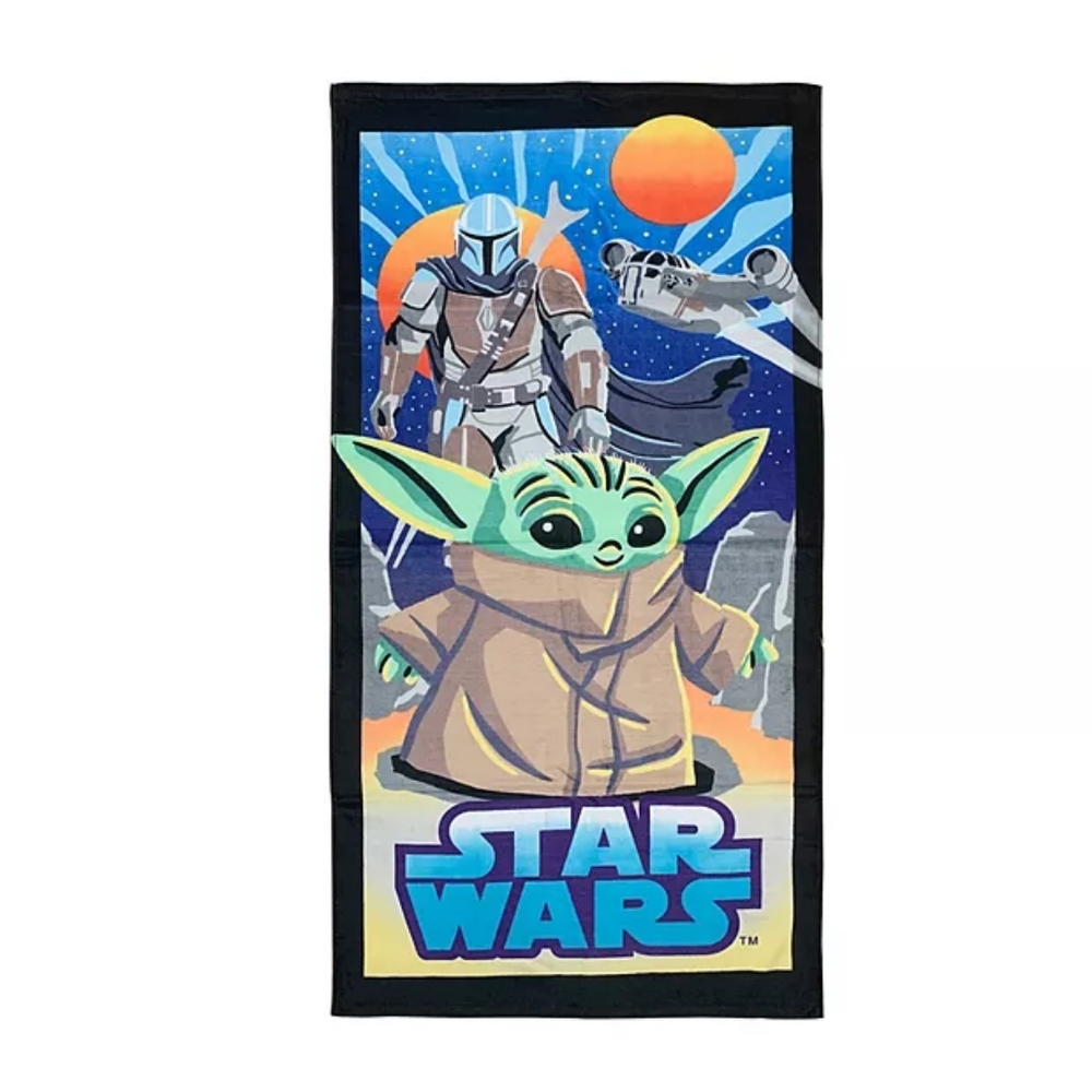 Star Wars The Mandalorian Kids Beach Towel by The Big One®, NWT